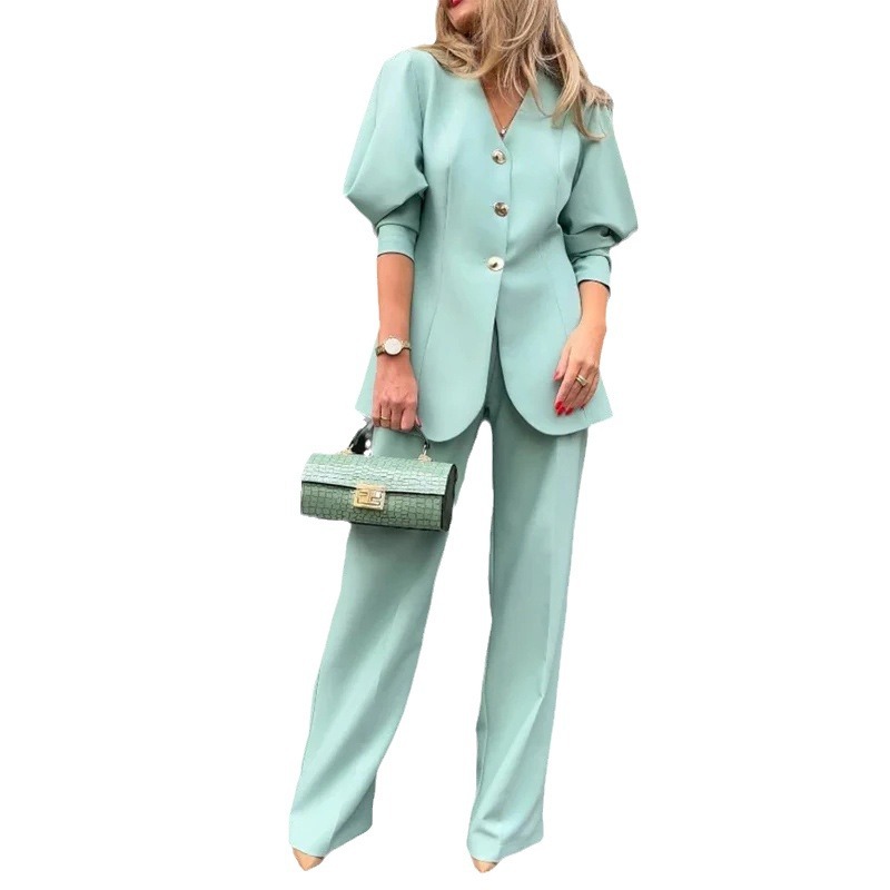 Lantern sleeve loose suit temperament commuter suit 23 01