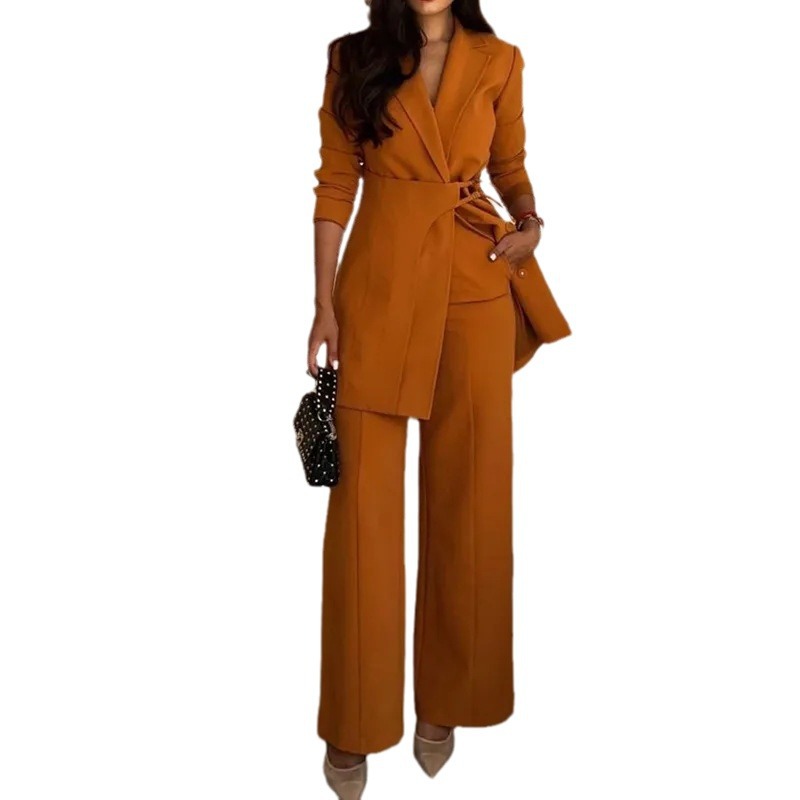 Solid color temperament waist fashion high-end belt set 17